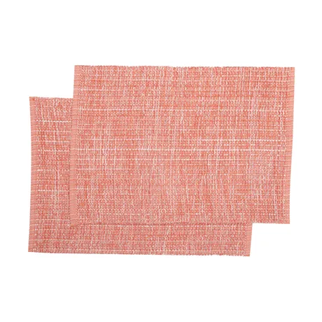 Recycled Placemat 2-pack Sandra, Rust/Light Rust/Beige 