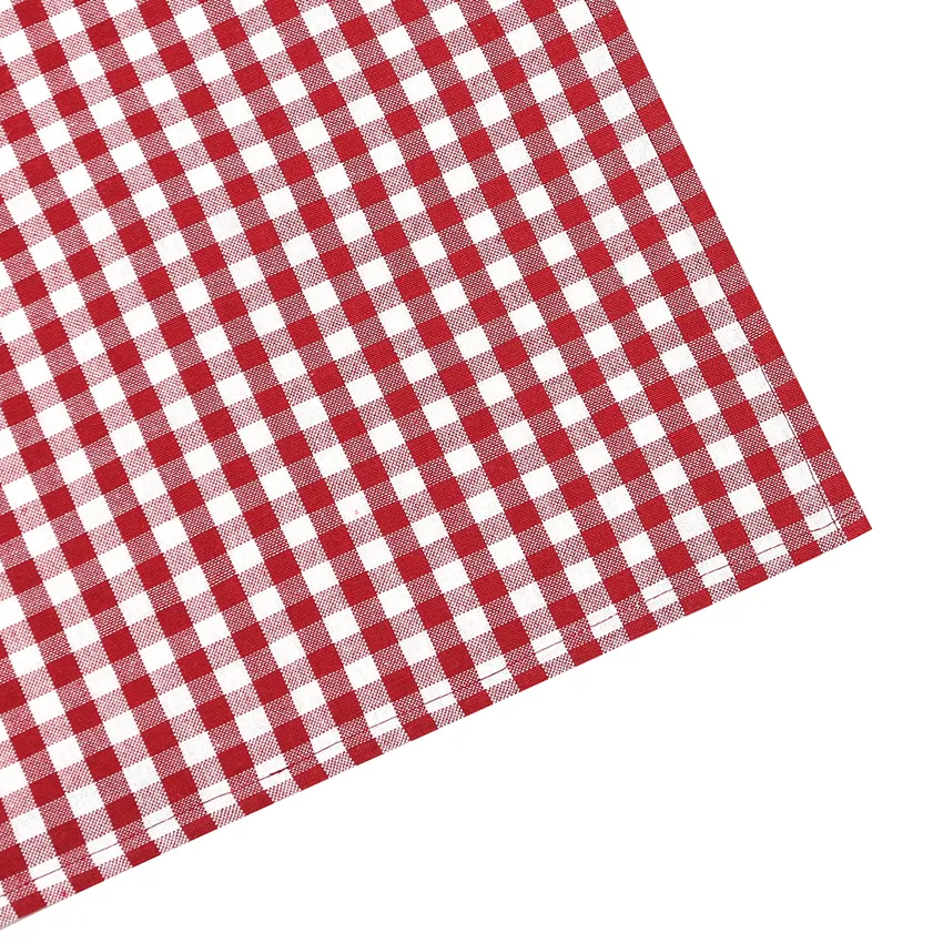 Recycled Tea Towel 2-pack Bella, Dark Red/Beige