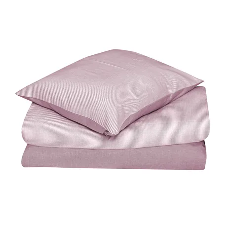 Duvet Cover Set 2-parts Runmarö, Burgundy/White