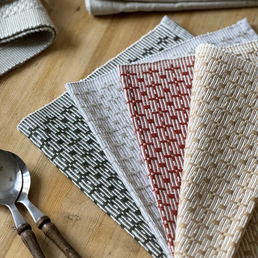 Recycled Placemat 2-pack Stella, Rust/Beige