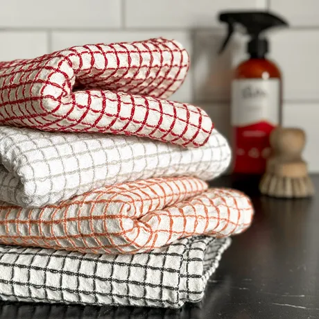 Recycled Dishcloth 2-pack, Freddy, Beige/Rust