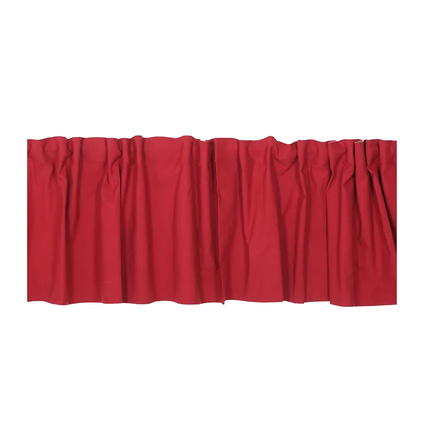Recycled Curtain Valance Elin, Dark Red