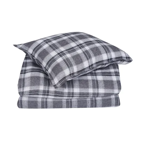Pillowcase Arjeplog, Black/Grey/White