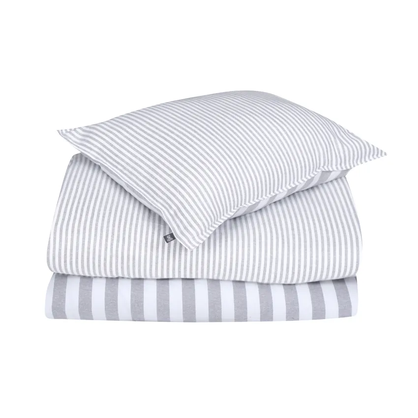 Pillowcase Funäsdalen, Light Grey/Off-White
