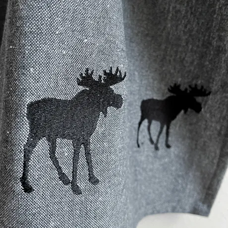 Paño de cocina reciclado Helge, Gris oscuro/Gris