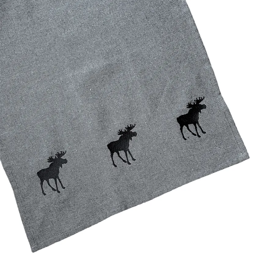 Paño de cocina reciclado Helge, Gris oscuro/Gris