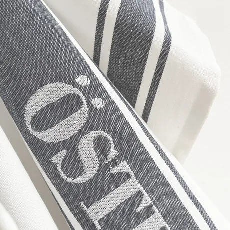 Paño de cocina Österlen, Gris/Blanco