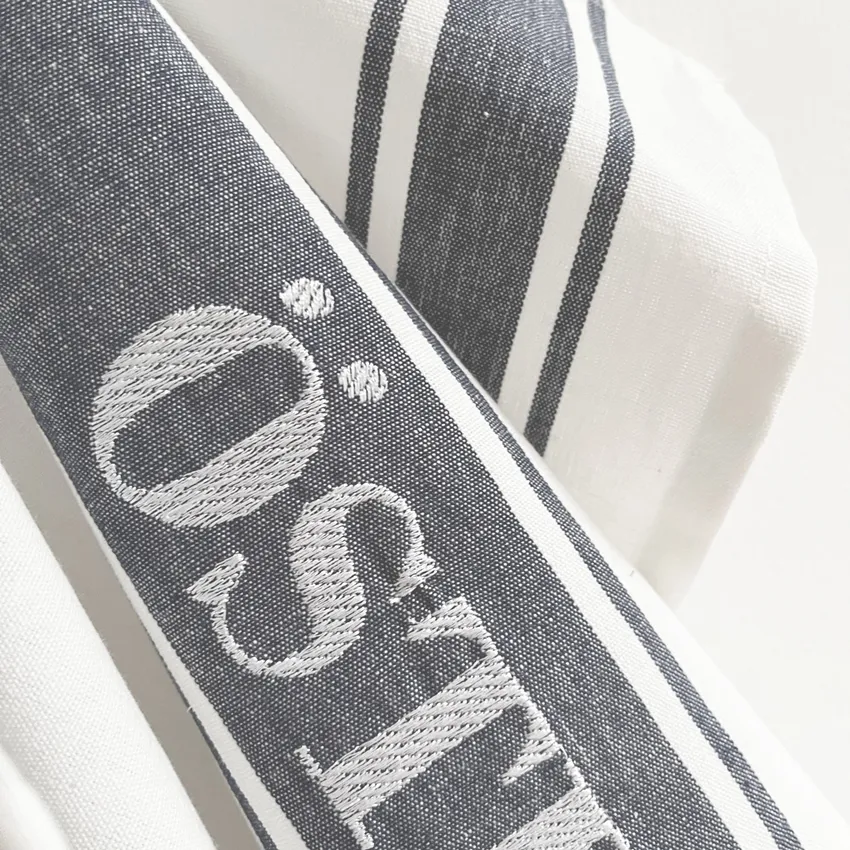 Paño de cocina Österlen, Gris/Blanco