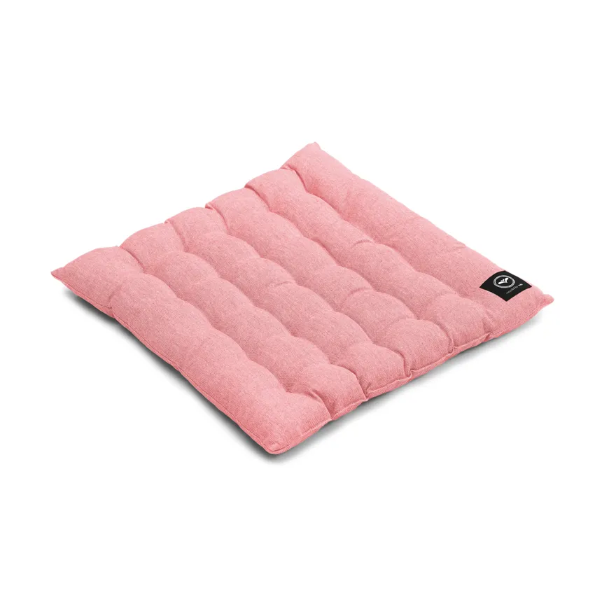 Cojín para banco reciclado Vera, Superficie lavable con paño, Rosa claro/Blanco