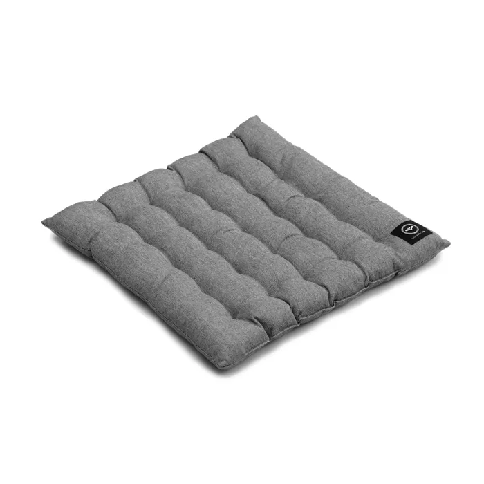 Cojín para banco reciclado Vera, Superficie lavable con paño, Gris oscuro/Gris