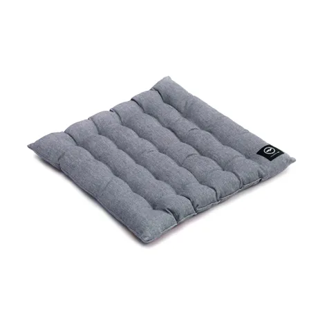 Cojín para banco reciclado Vera, Superficie lavable con paño, Azul marino/Blanco