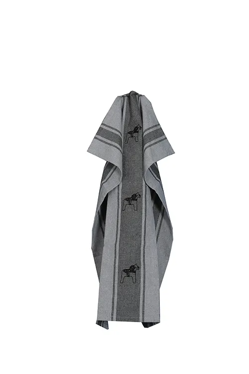 Paño de cocina reciclado Mora, Gris/Gris oscuro