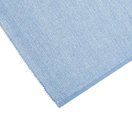 Reciclado Caminos de mesa Elin, Azul claro/Blanco