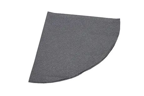 Mantel Redondo Reciclado Elin, Gris oscuro/Gris