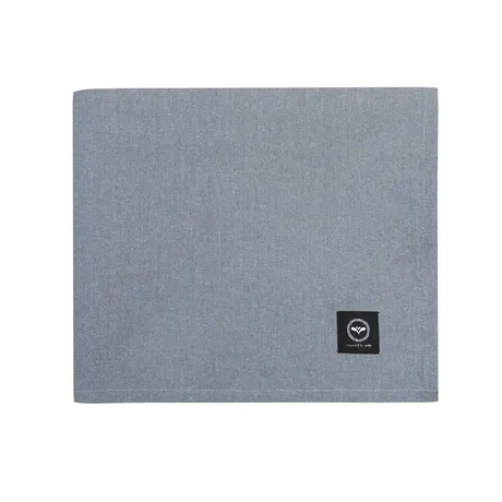 Mantel Limpiable Reciclado Hedvig, Azul grisáceo/Blanco