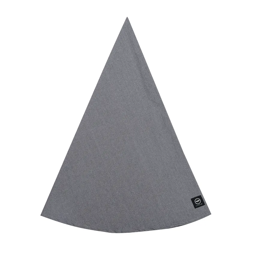 Mantel Redondo Limpiable Reciclado Hedvig, Gris oscuro/Gris