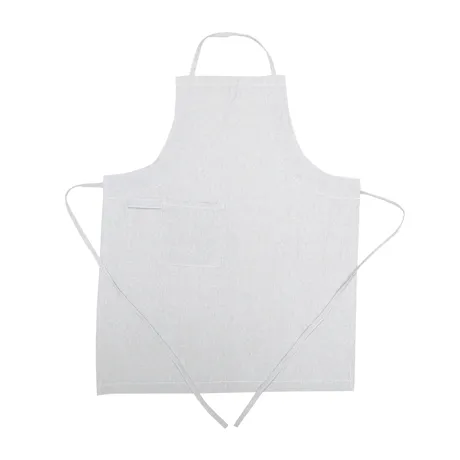 Delantal Reciclado Ulla, Gris claro/Blanco