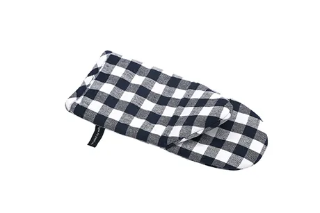 Guante de horno reciclado Sture, Azul marino/Blanco