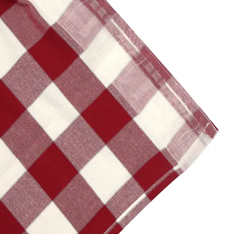 Bandó de cortina reciclado Ted, Rojo oscuro/beige