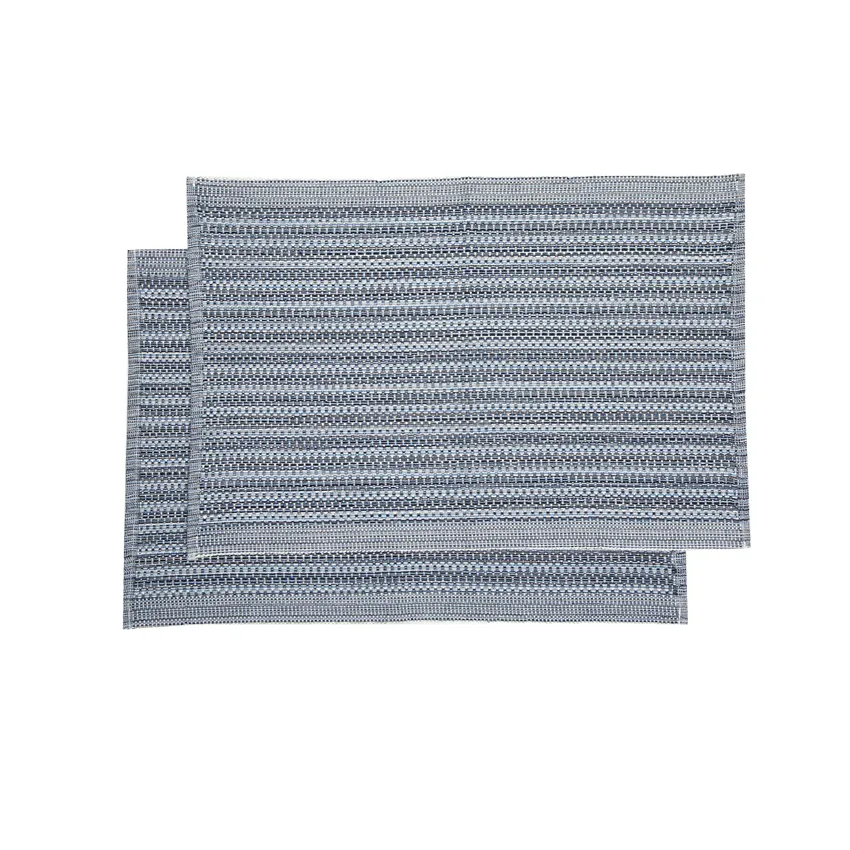 Mantel individual reciclado 2-pack Gerda, Azul Multi