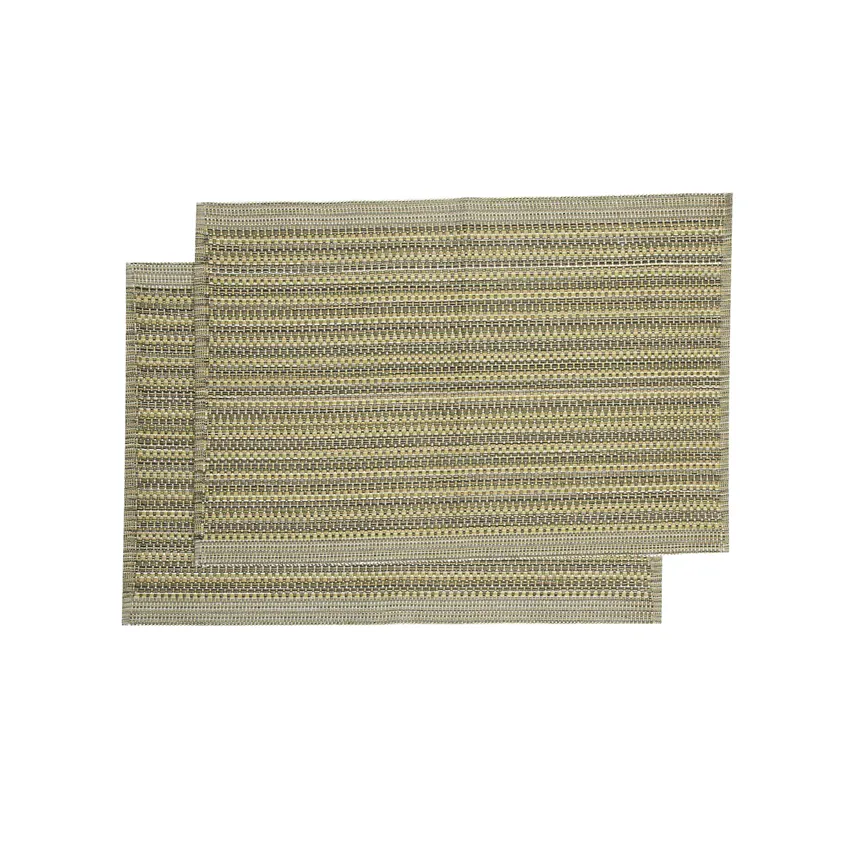 Mantel individual reciclado 2-pack Gerda, Verde Multicolor