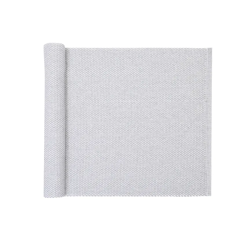 Reciclado Caminos de mesa Kalle, Gris/Gris claro