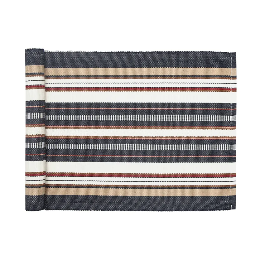 Reciclado Caminos de mesa Karin, Azul marino Multi