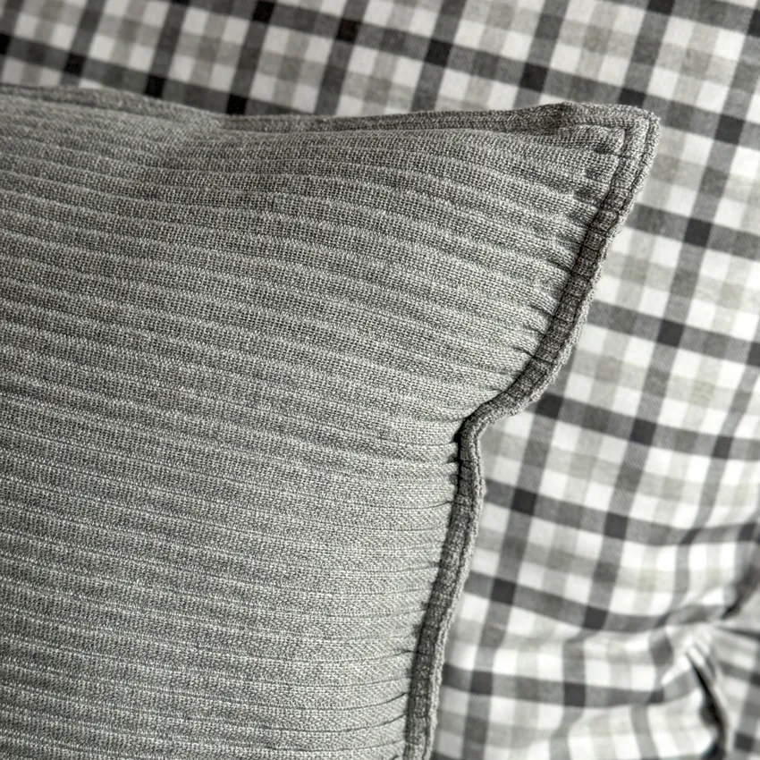 Reciclado Funda de cojín Samuel, Gris