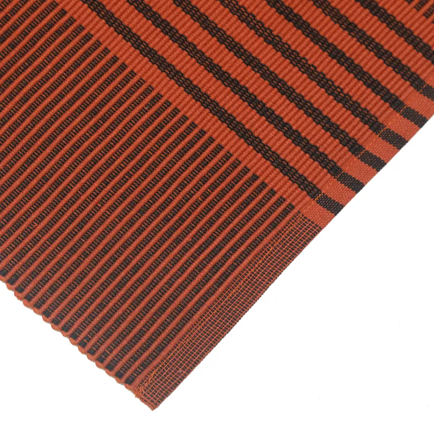 Mantel individual reciclado 2-pack Isa, Óxido/Negro