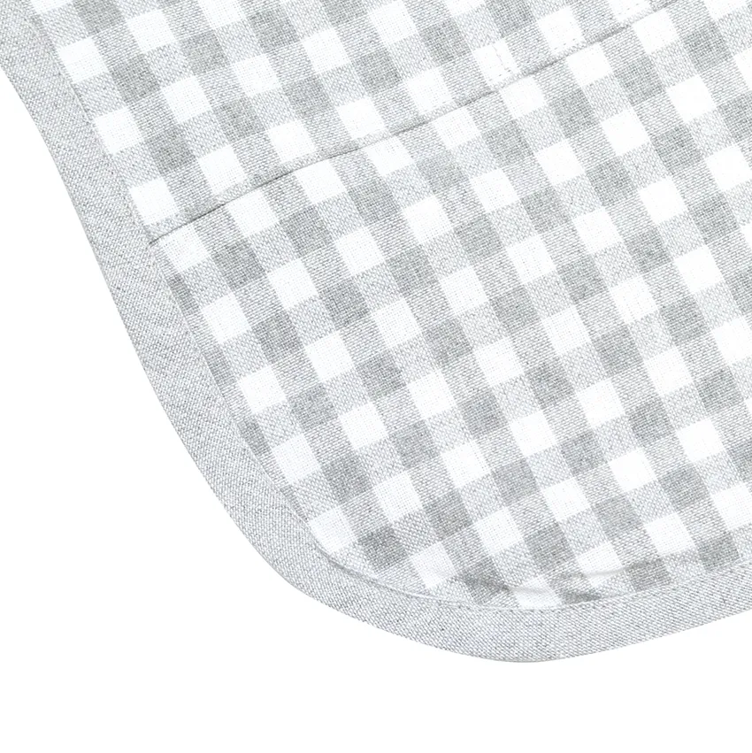 Delantal Infantil Reciclado Bella, Gris claro/Blanco