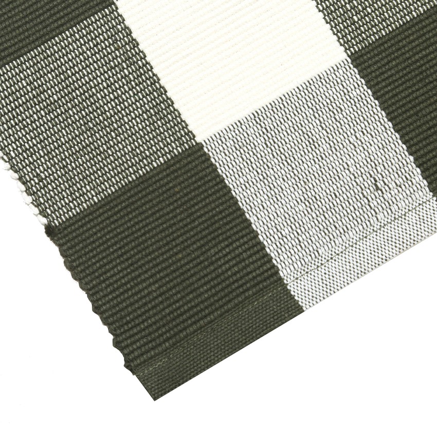 Mantel individual reciclado 2-pack Freya, Verde oliva/Beige