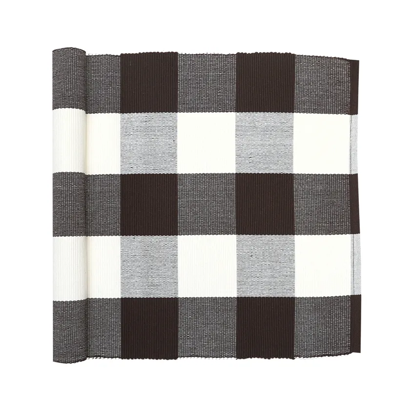 Reciclado Caminos de mesa Freya, Marrón/Beige