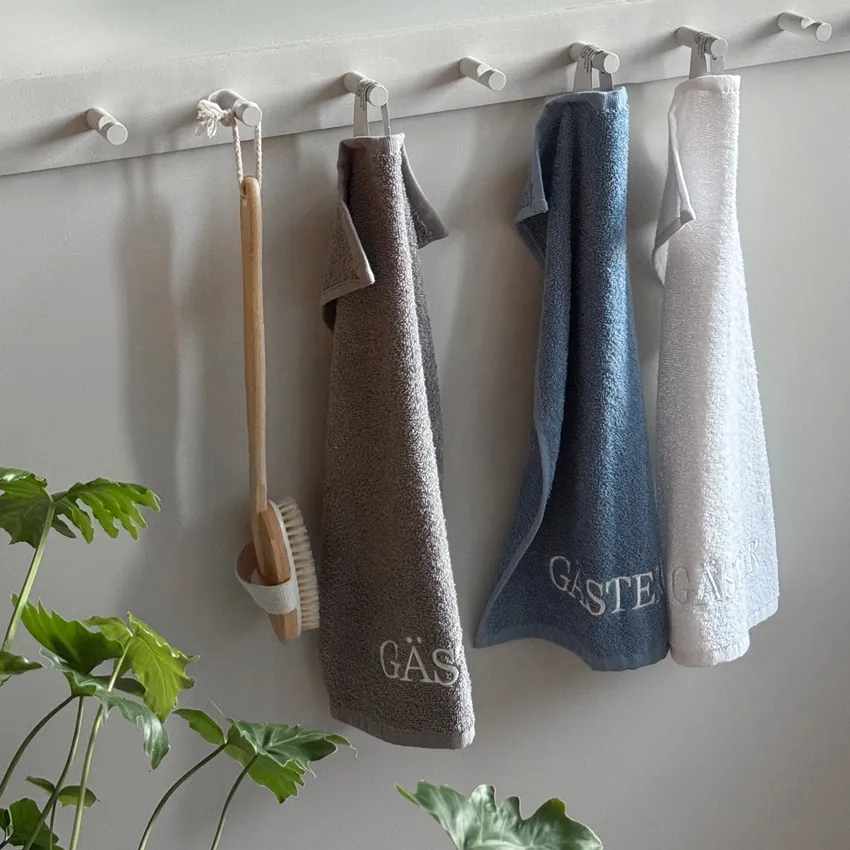 Toalla de invitados Gäster, Gris