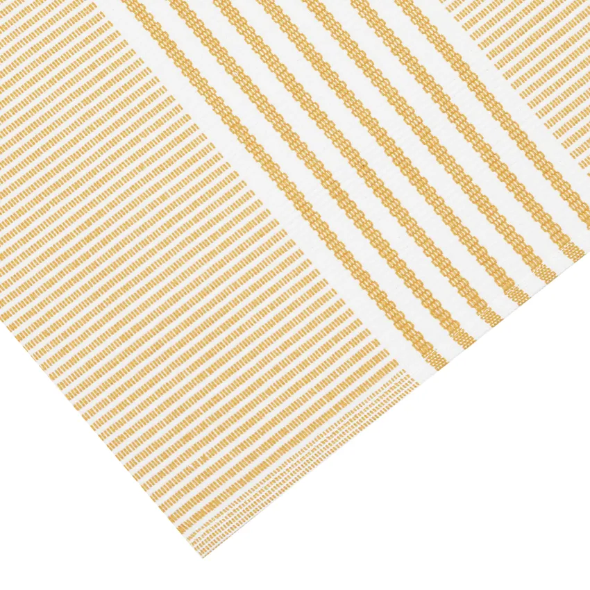 Mantel individual reciclado 2-pack Isa, Amarillo/Blanco