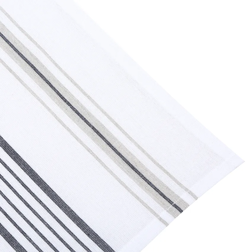 Paño de cocina reciclado 2-pack Tom, Blanco/Azul marino