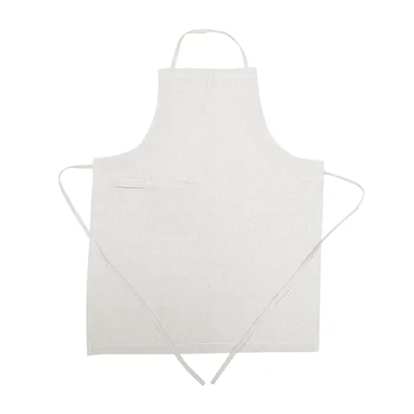 Delantal Reciclado Ulla, Lino/Blanco