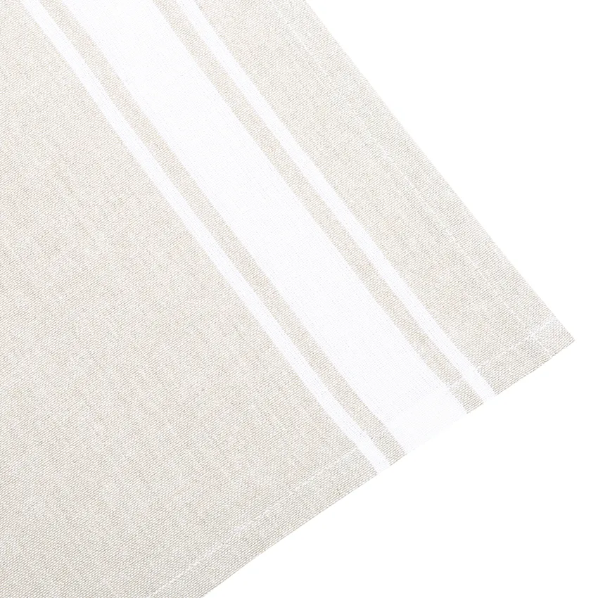 Paño de cocina reciclado God Jul, Lino/Blanco