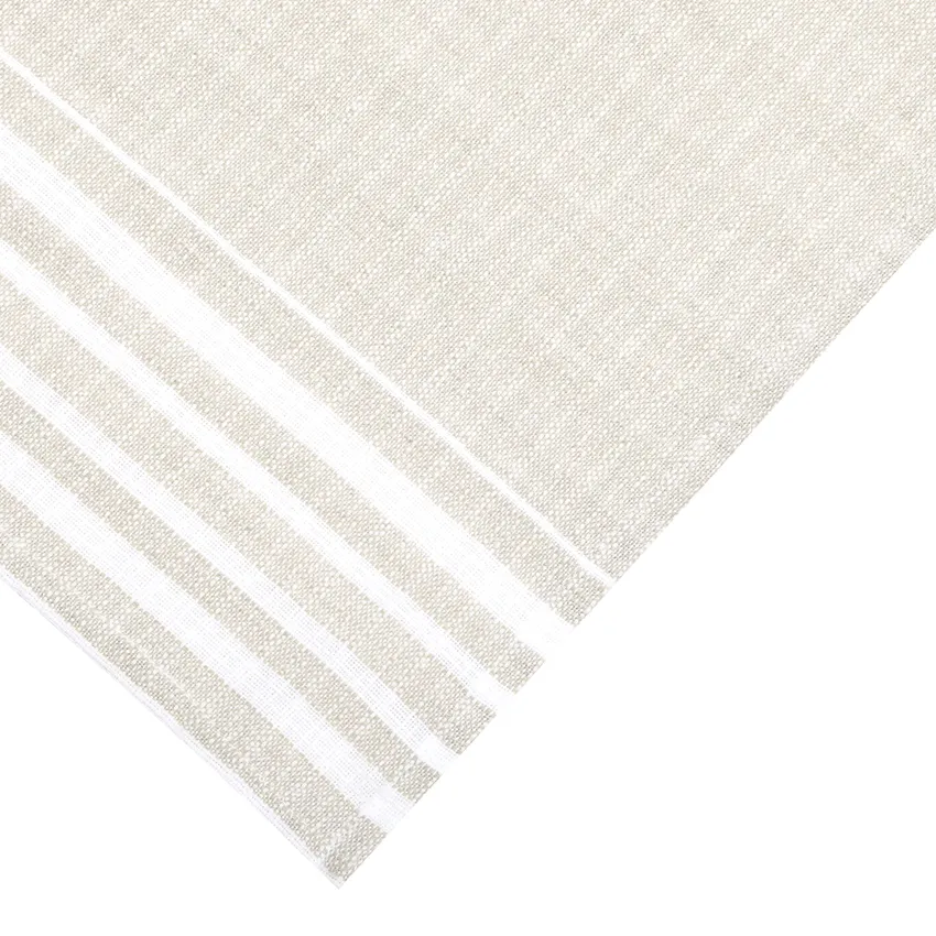 Paño de cocina reciclado Charles, Lino/Blanco