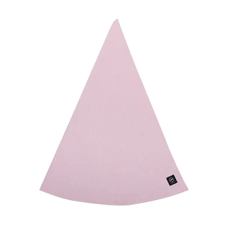 Mantel Redondo Limpiable Reciclado Hedvig, Rosa claro/Blanco