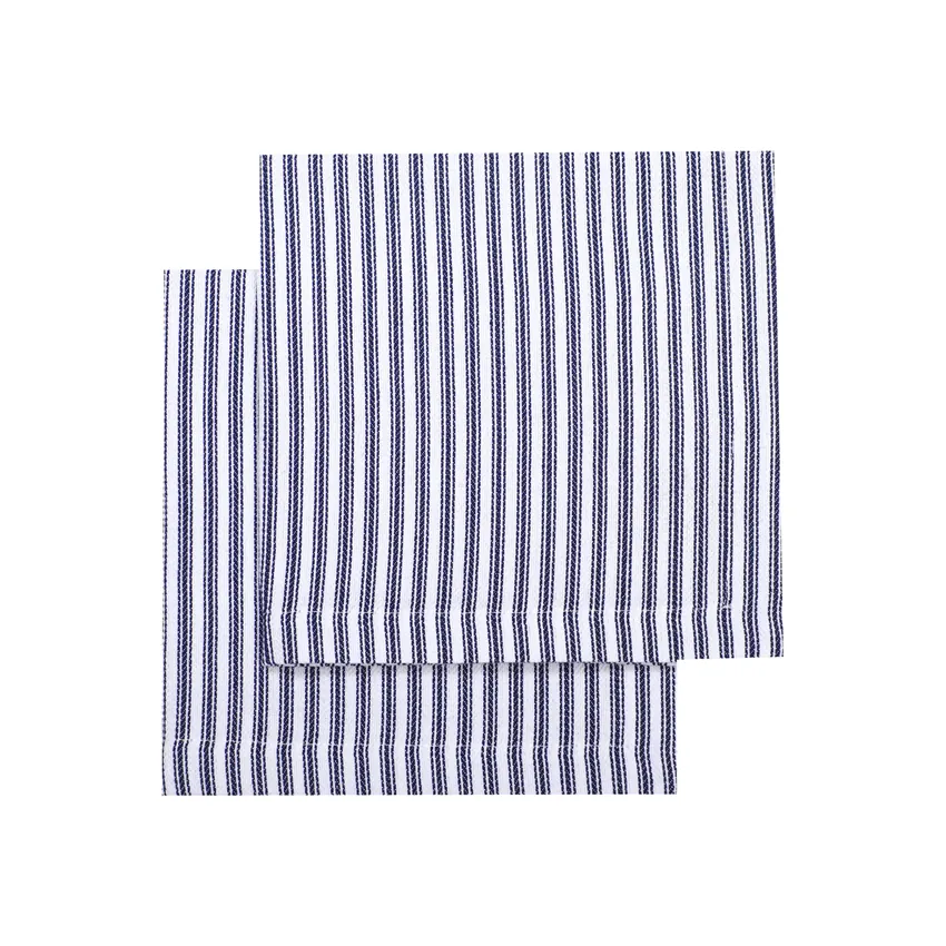 Servilleta Reciclada 2-pack Lina, Azul marino/Blanco