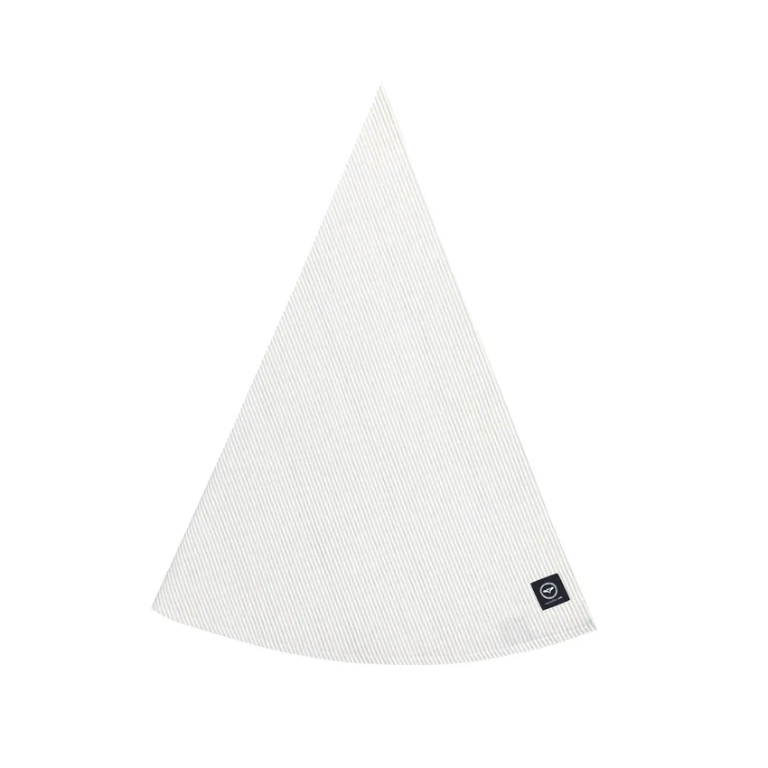 Mantel Redondo Limpiable Reciclado Bosse, Lino/Blanco