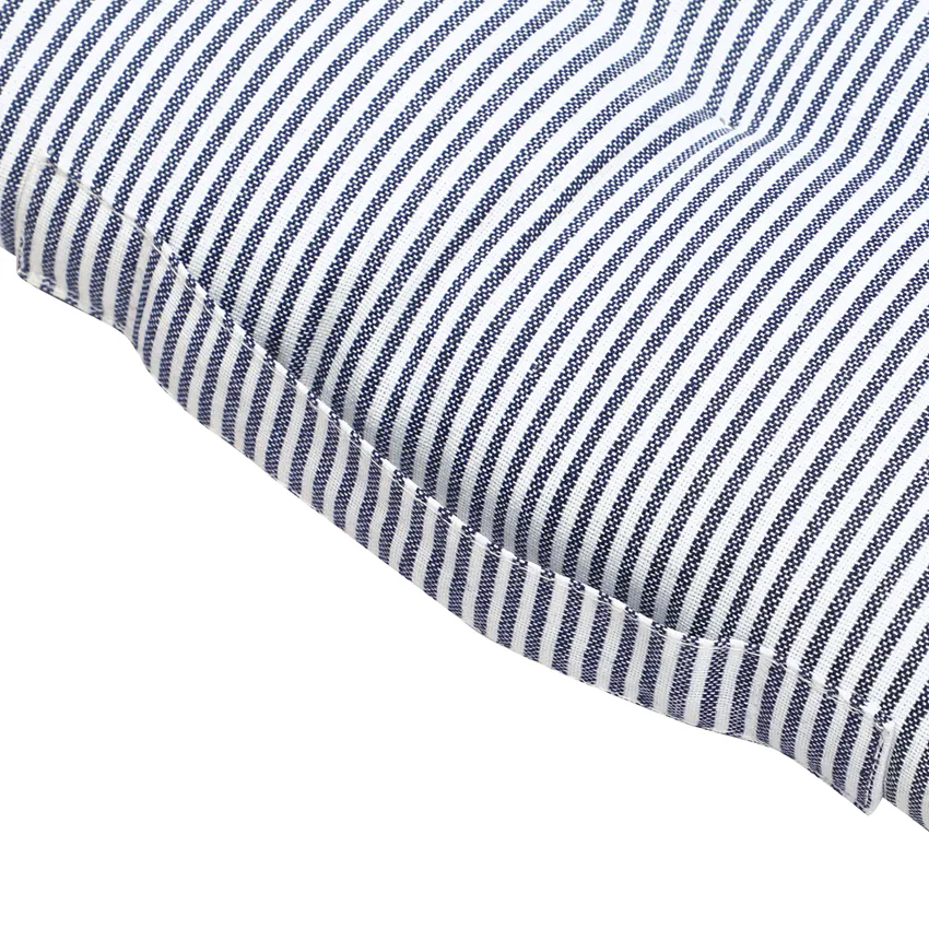 Cojín para banco reciclado Bosse, Superficie lavable con paño, Azul marino/Blanco
