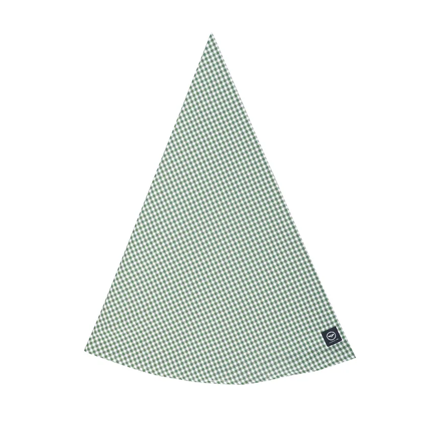 Mantel Redondo Reciclado Madicken, Verde/Blanco