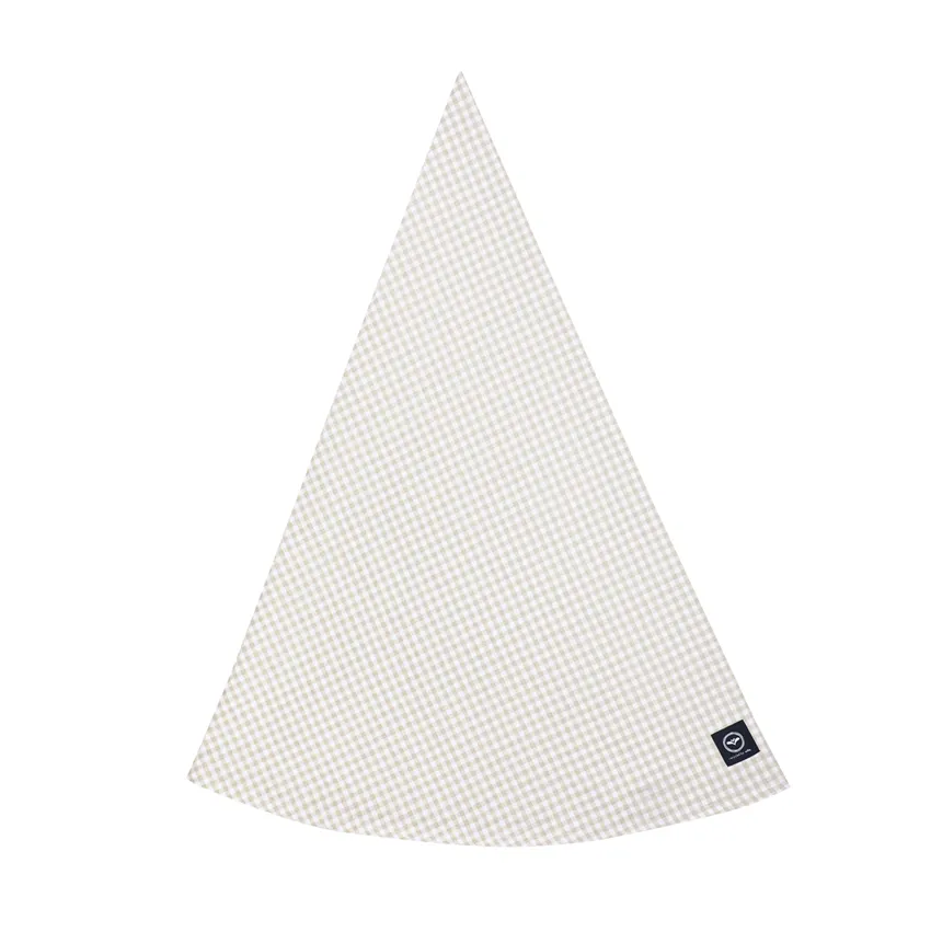 Mantel Redondo Reciclado Madicken, Lino/Blanco