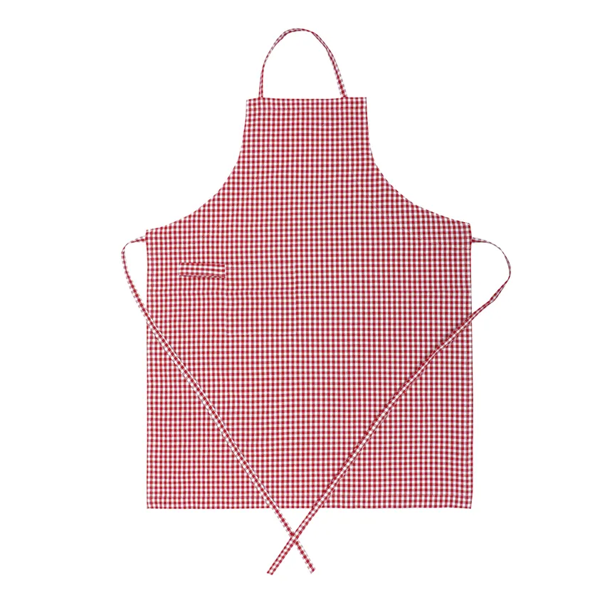 Delantal Reciclado Madicken, Rojo/Blanco