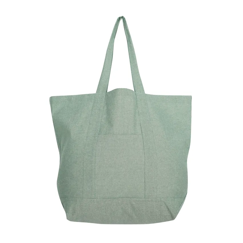 Bolsa Reciclada Elin, Verde/Blanco