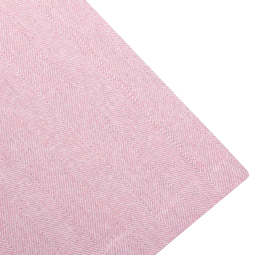 Mantel reciclado Emil, Rosa claro/Blanco