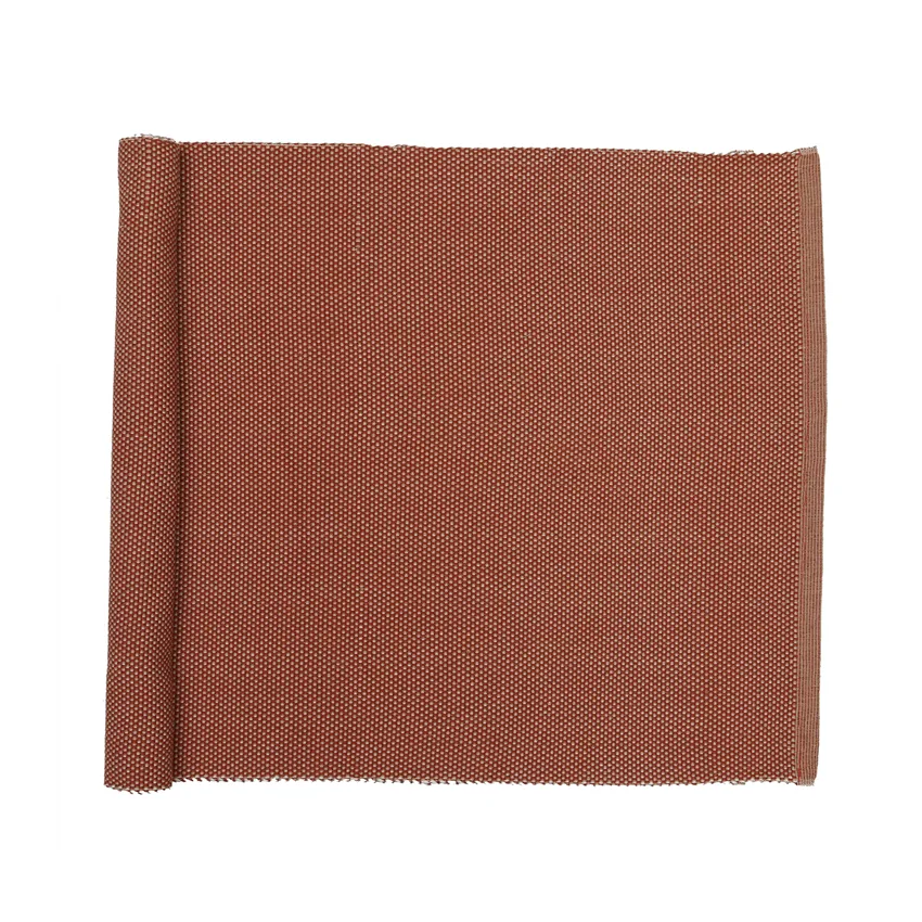 Reciclado Caminos de mesa Kalle, Óxido/Beige