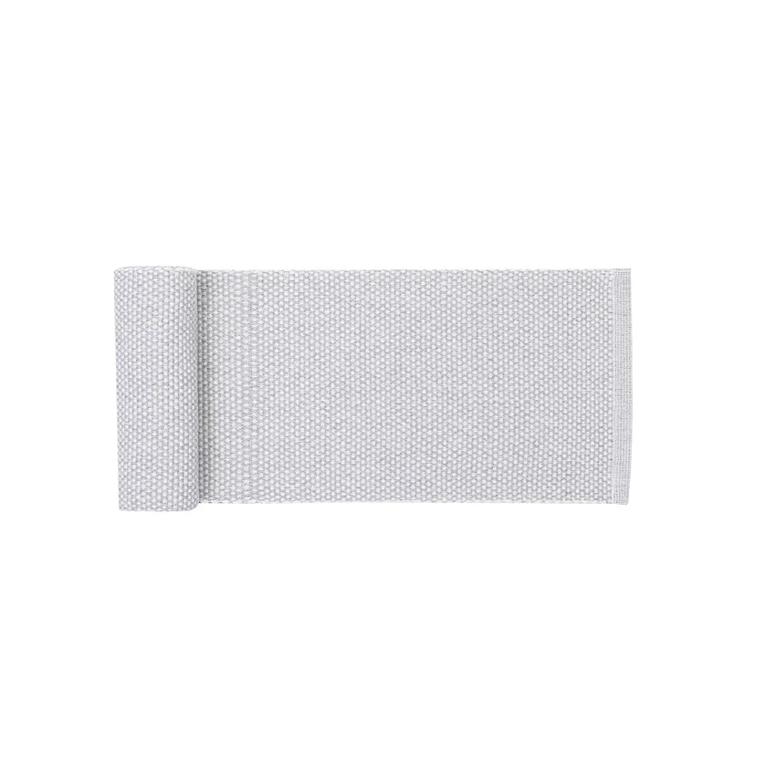 Reciclado Caminos de mesa Kalle, Gris/Gris claro