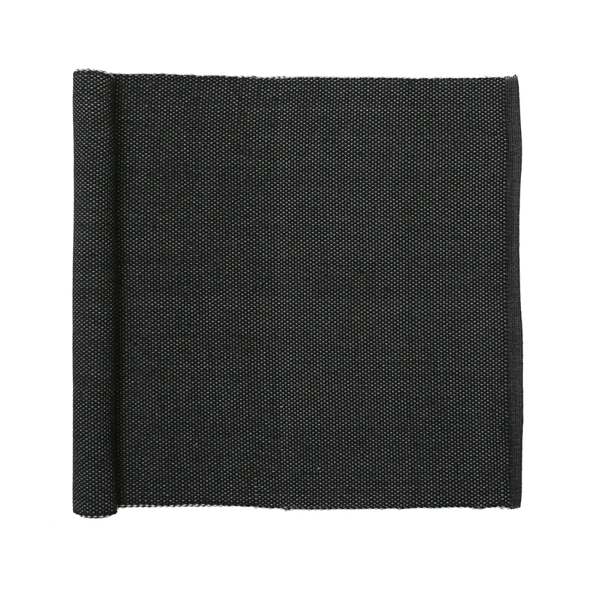 Reciclado Caminos de mesa Kalle, Gris oscuro/Negro